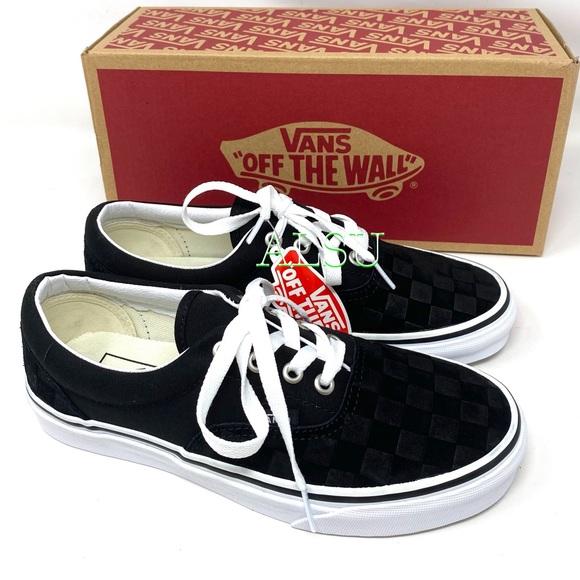 VANS Era Deboss Checker Black Women’s Sneakers - Picture 6 of 9